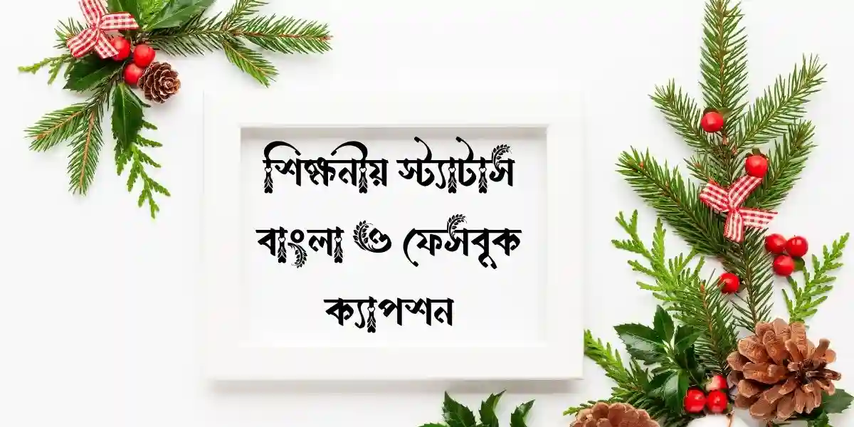 40+ শিক্ষনীয় স্ট্যাটাস বাংলা ও ফেসবুক ক্যাপশন