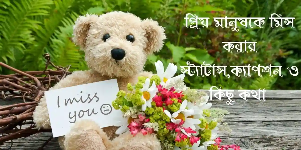 45+ প্রিয় মানুষকে মিস করার স্ট্যাটাস,ক্যাপশন ও কিছু কথা 