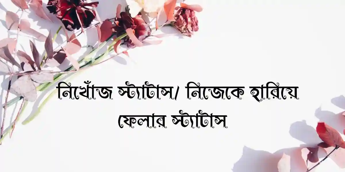 60+ নিখোঁজ স্ট্যাটাস/ নিজেকে হারিয়ে ফেলার স্ট্যাটাস 