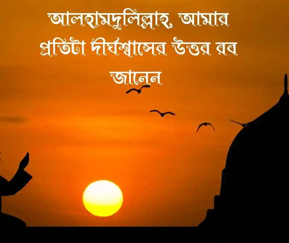 আলহামদুলিল্লাহ নিয়ে ক্যাপশন