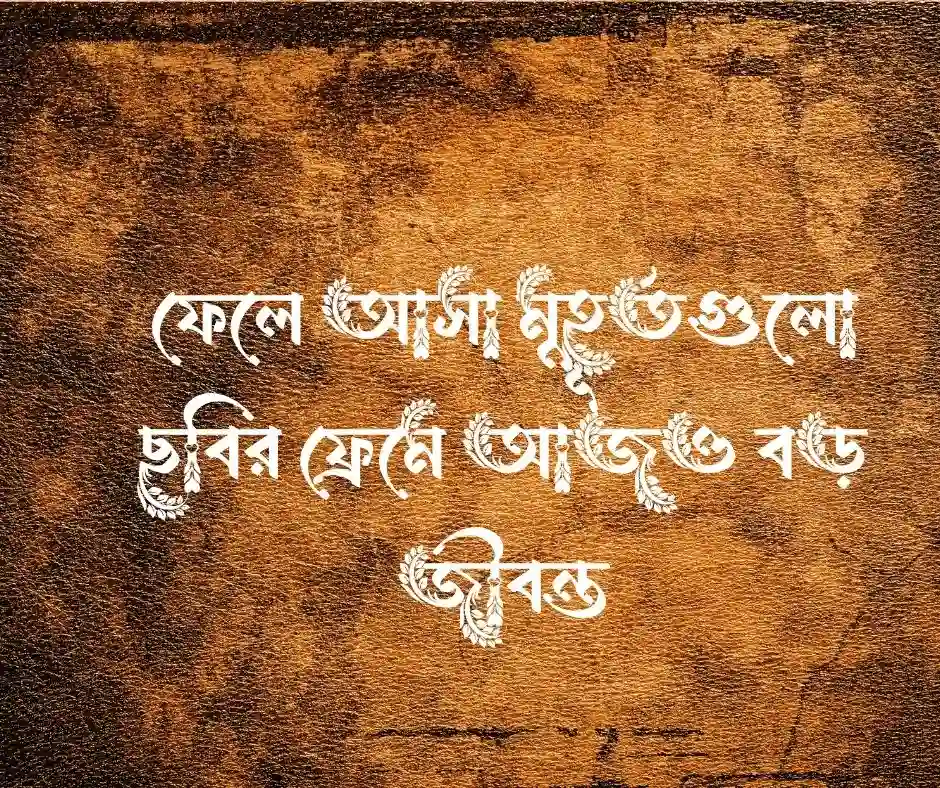 পুরোনো ছবি নিয়ে স্ট্যাটাস